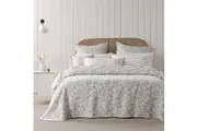 Bianca Amelia Stone Soft Taupe Design Bedspread Home Set