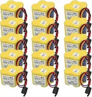 QULONG (15-Pack BR-2/3AGCT4A 6V 4400MAH Non Rechargeable Lithium Battery Replace for A98L-0031-0025 A98L00310025 BR-2/3AGCT4A BR2/3AGCT4A ﻿