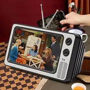 Anki HappiGo 12” Screen Magnifier for Cell Phone-Retro TV Amplifier 3D HD Mobile Phone Screen Magnifying Enlarger for Movies Videos Games, Screen Amplifier–Fit for All Smartphones (Technology Grey)
