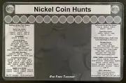 11" X 17" Nickel Coin Roll Hunting Mat - Rubber Backed and Safe for Coins!
