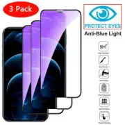 Tempered Glass Screen Protector Anti-Blue Light For iPhone 16 15 12 Pro XR XSMax