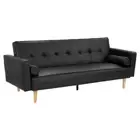 Sarantino Madison Faux Leather Sofa Bed Lounge Couch Futon Furniture Home Suite