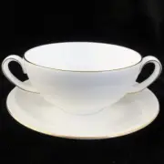 AURORA by Wedgwood Cream Soup Cup & Stand NEW NEVER USED made in England