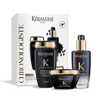 在飛比找iOPEN Mall優惠-KERASTASE 卡詩 黑鑽極萃逆時奢華組(髮油100ml