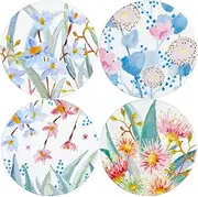 [Maxwell & Williams] Royal Botanic Gardens Eucalyptus Bloom Ceramic Coaster 10cm Set of 4 Assorted Gift Boxed