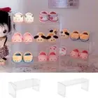 Transparent Storage Rack Stackable Doll Shoe Rack Handmade Paper Cup Cake