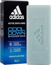 adidas Cool Down Solid Shower for Him with Mint Essential Oil and Gentle Ingredients, Vegan, 100g