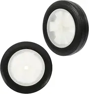 BESPORTBLE Garden Cart Replacement Wheels 7 Inch Silent Solid Rubber Casters for Lawn Mowers Hand Trucks Grills