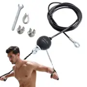 Fitness Pulldown Steel Wire Rope Cord Cable Machine Equipment Home Pulley System