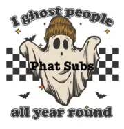 Sublimation Print Ghost People Halloween Ready To Press Heat Transfer