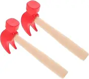 PERSELOSO 2Pcs Hammer Creative Simulation Mallet for Hand Eye Coordination and Development Fun Parent Interactive Tool for Boys