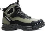 [UnPtios] Safety Boots Men Women Work Boots Breathable Safety Shoes Trainers Lightweight Steel Toe Cap Boots Comfortable Boots Puncture Proof Non-Slip Black UK