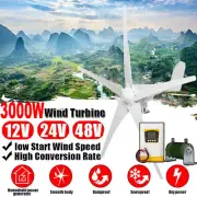 3000W Wind Generator Turbine Power Inverter Hybrid MPPT Controller 12V 24V 48V