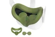 Kiwi Design For META Oculus Quest 2 Silicone Face Cover Pad Olive Green Colour