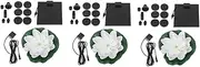 BESPORTBLE 3 Sets Solar Fountain Solar Bird Bath Water Fountain Solar Water Lily Fountain Birdbath Fountain Bird Bath Fountains Solar Power Small Pond Fountain Bird Fountain White Laminate
