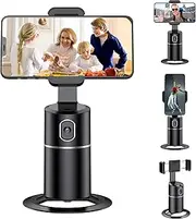 Auto Face Tracking Phone Holder Tripod, No App Required, 360° Rotation Smart Face Body Tracking Tripod Selfie Phone Camera Mount Cell Phone Stand for Tik Tok, Vlog, Live Streaming, YouTube Video