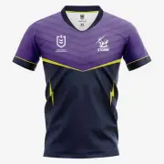 NEW Melbourne Storm Kids Home Supporter Jersey NRL Rugby League by Burley Sekem