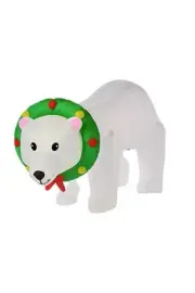 Kringle Express 8' Head Turning Polar Bear Inflatable