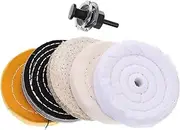 TIDTALEO 1 Set Polisher Buffing Wheel Attachment for Car Detailing Cloth Wheels Kit for Rotary Tools Durable and Versatile Buffing Pads for Jewelry and Furniture Polishing
