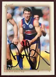 2007 SELECT AFL HALL OF FAME CARD PERSONALLY SIGNED BY DOUG HAWKINS FOOTSCRAY
