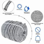 24 Strand Braid Polyester Rope 16000Lbs 5/8" × 200' Arborist Tree Climbing Rope