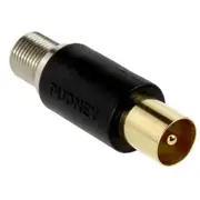 PUDNEY P3506 Coaxial Plug to F Socket Adapter [P3506]