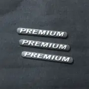 3x Black PREMIUM Silver Plastic Emblem Decal Sticker Badge Motor AWD Sport Coupe (for: MG)