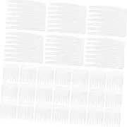 minkissy 100pcs 7-tooth Mesh Cap Comb Black Wig Combs Wedding Veil Hair Combs U Shape Comb Clip Hair Extension Comb Clips Wig Combs for Making Wigs Wig Clips Plastic Fork Delicate