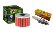 Honda XR 200 250 400 XL 250R Tune Up Kit Spark Plug & Oil Filter HF112 DPR9Z