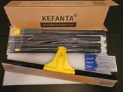 Squeegee Broom for Floor, 18'' Rubber with 60'' Long 18'', Yellow