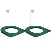 Golf Putting Cup with Flag, All-Direction Putt Cups, Indoor Little Putt Train...
