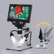 G1200D 1200X HD 12MP Digital Microscope 7" Amplification Magnifier LCD Battery