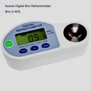 Azzota® Digital Brix Refractometer, 0-45%, Refractive Index 1.3330-1.4098