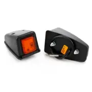 2x Orange LED Outline Corner Lights Side Marker Roof Lamps for Truck Lorry Bus