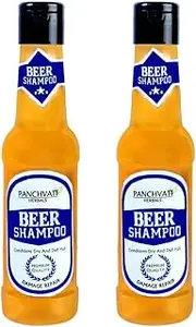 Panchvati Hair Beer Shampoo which Repairs Damage & Dull Hair 180 ml, Pack of 2, 360 ml