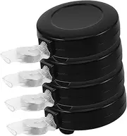 4pcs Coin Disappearance Props Professional Magician Prop The Disappearing Game Vanishing Coin Trick Fun Goodie Bag Fillers Magician Tricks Pretend Play Fun Plastic Black