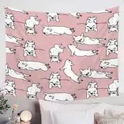 Sleeping Bulldog Puppies Tapestry