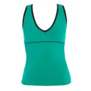 Energetiks Adult V Front Singlet Vibrant Green Dance Studio active wear szS (60)