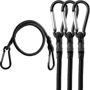 Bungee Cords with Hooks Heavy Duty Bungee Cord with Carabiner Hook 24 Inch 4