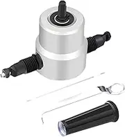 jojofuny 1pc 160a Double-head Metal Nibbler Cutter Drill Attachment Kit Heavy Duty Metal Cutting Tool for Aluminum Iron Stainless Steel Plastics Wood