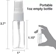 LS [5-Pack] 0.7 oz/20ml Clear Empty Refillable Spray Bottle Spray Bottle