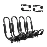 VEVOR Kayak Roof Rack 4 Pairs Soft Roof Rack Carrier for kayak SurfBoard Car SUV