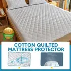SINGLE DEEP FITTED COTTON QUILTED MATRESS MATTRESS PROTECTOR FITTED COVER BULK