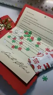 Magic Santa Key With Personalised Letter From Santa. Children kid. July.