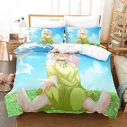 v2799 Bed Sheets Anime SELECTION PROJECT Bedding Set Duvet Cover Bed Set Quilt Cover Pillowcase Comforter king Queen Size Boys Adult 3-Piece Bedding S