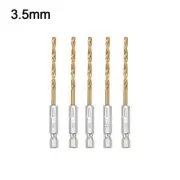 Quick Change 5pcs HSS Drill Bit Set Hex Shank 1 5mm 6 5mm Hexagonal Handle