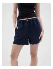 [Unison] The Essential Linen Short in Navy