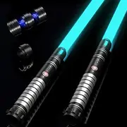 Viglaschill Lightsaber for Duel 2-in-1 Detachable Lightsaber Toy - 20 Colors, 4 Modes & 6 Sounds, Type-C Rechargeable, Perfect Birthdays, Halloween for Kids and Adults