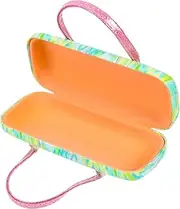 [GLEAVI] 2pcs Pu Leather Metal Ps Implant Kids Glasses Cute Sunglasses Hard Case Children Glasses Case Portable Glasses Case Glasses Supply Universal Glasses Case Kids Glasses Case