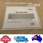 20pcs 12”x16” Blank Artist Canvas Panel Board 30x40cm Special,AU Stock